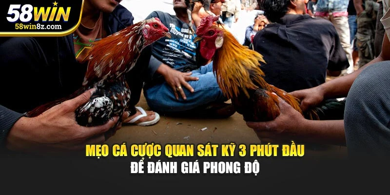 Mẹo cá cược quan sát kỹ 3 phút đầu để đánh giá phong độ
