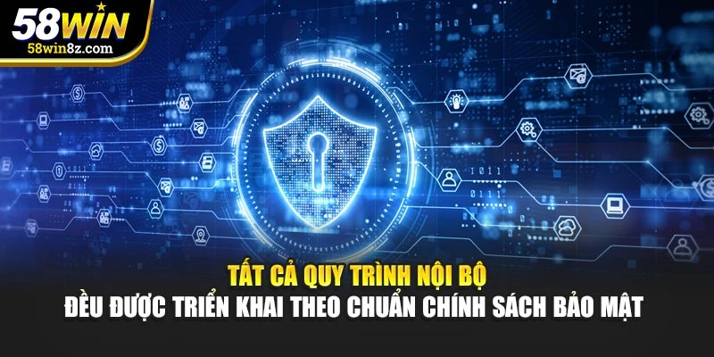 Tất cả quy trình nội bộ đều được triển khai theo chuẩn chính sách bảo mật